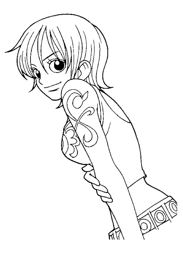 Plansa de colorat cu Anime 71 78